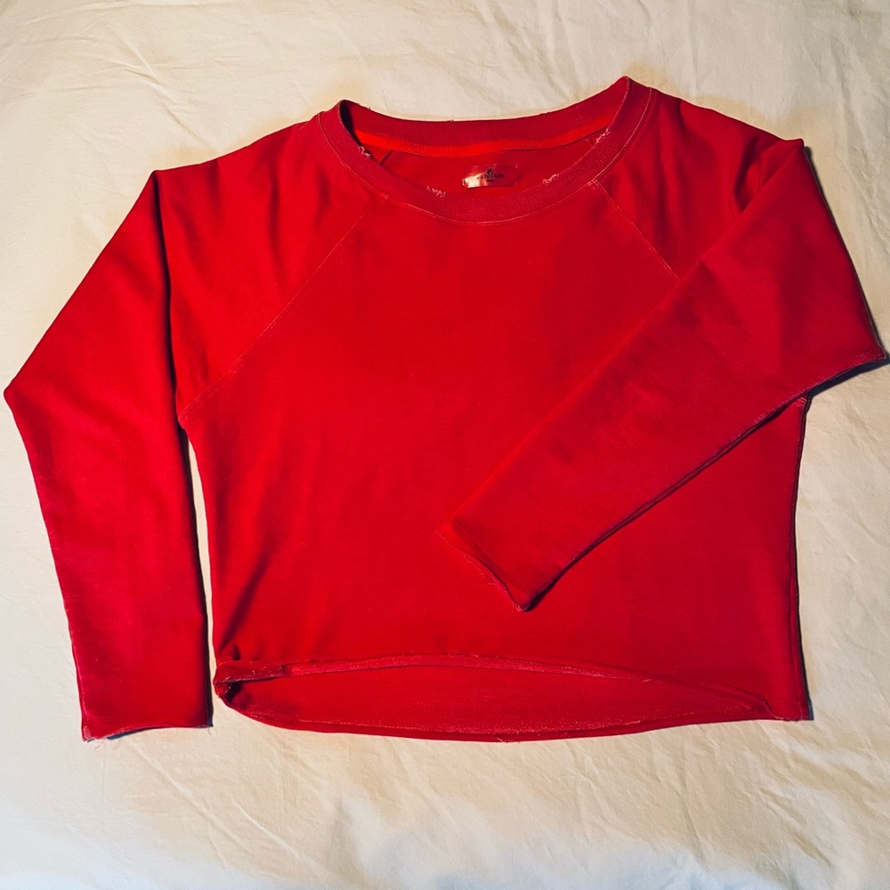Sundays NYC Red Cropped Sweatshirt size One (or S)